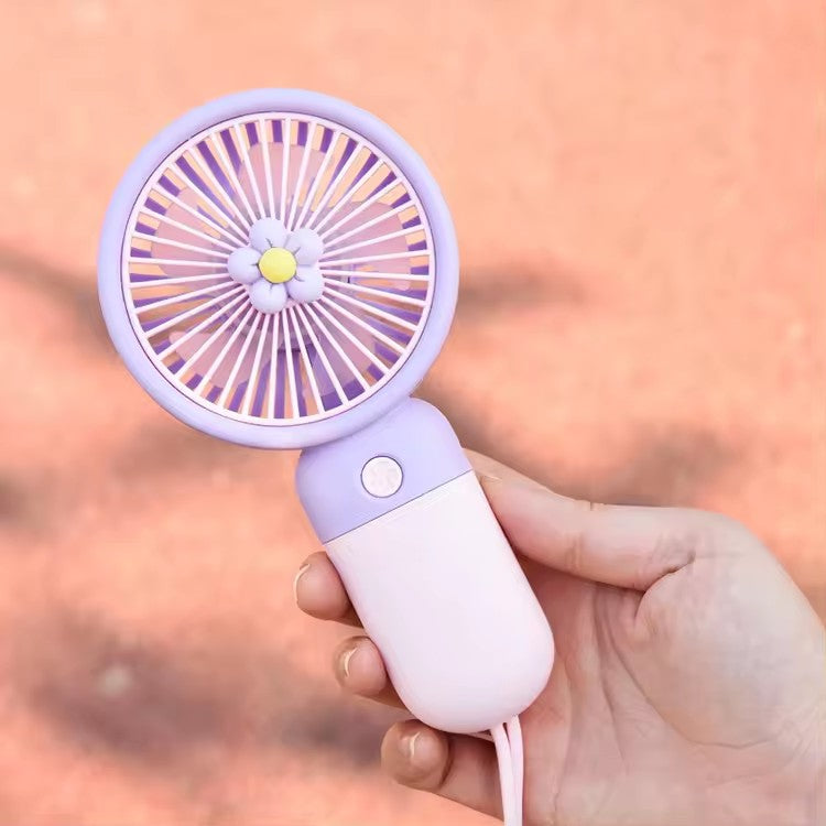 Mini Floral Handheld Fan