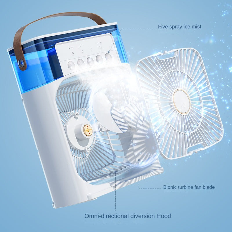 Instant Cooling Mini Air Cooler Portable USB Rechargeable Cooling Fan