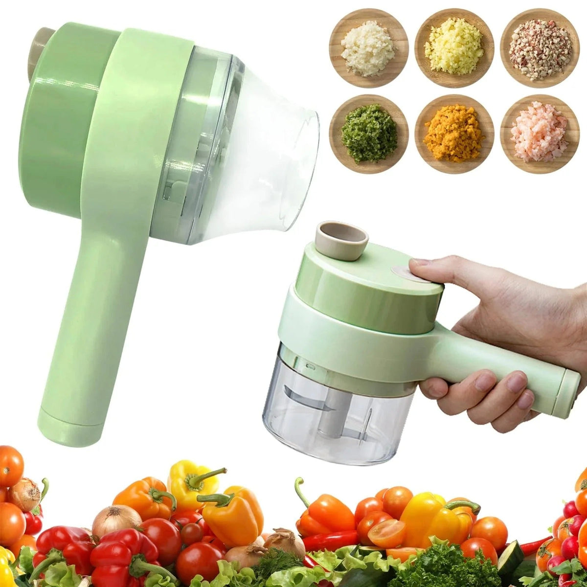Portable Electric Food Chopper โ Mini USB Rechargeable Vegetable & Meat Cutter