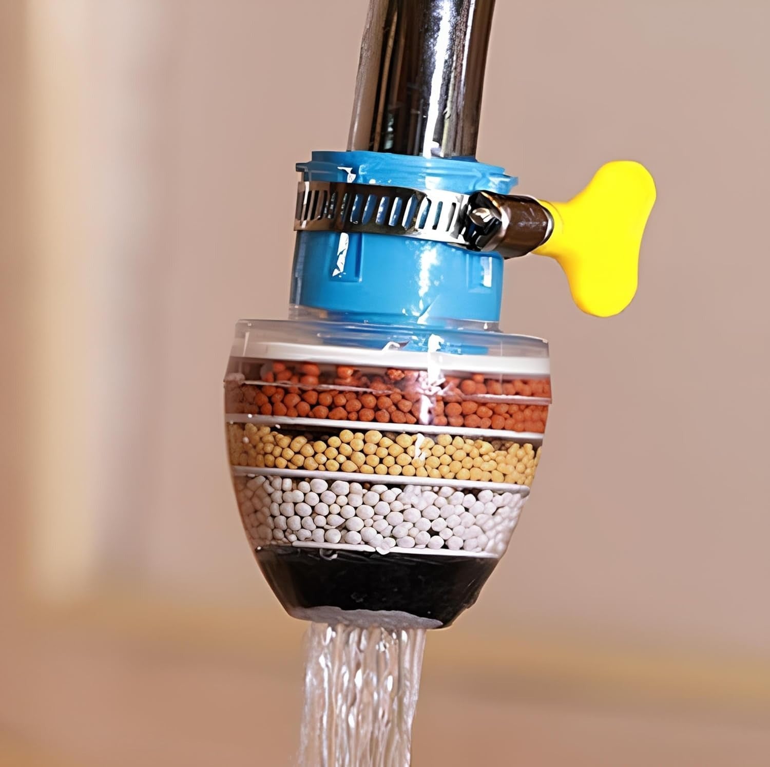 360ยฐ Faucet Filter โ Anti-Splash Water Saver Tap Head