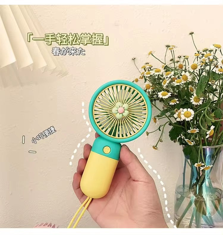 Mini Floral Handheld Fan