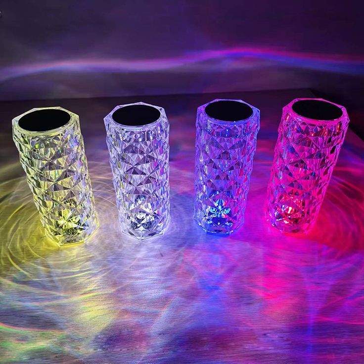 Diamond Crystal Lamp – Touch Control RGB Night Light