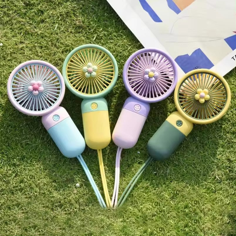 Mini Floral Handheld Fan