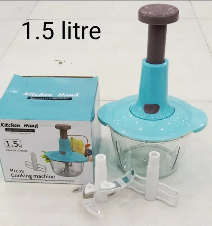 Manual Press Food Chopper – Quick & Effortless Chopping