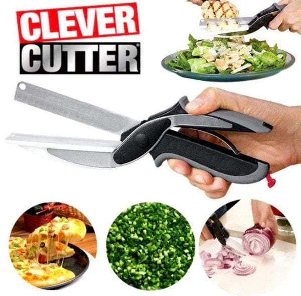 2-in-1 Clever Cutter Scissor – Multi-Purpose Kitchen Cutting Tool