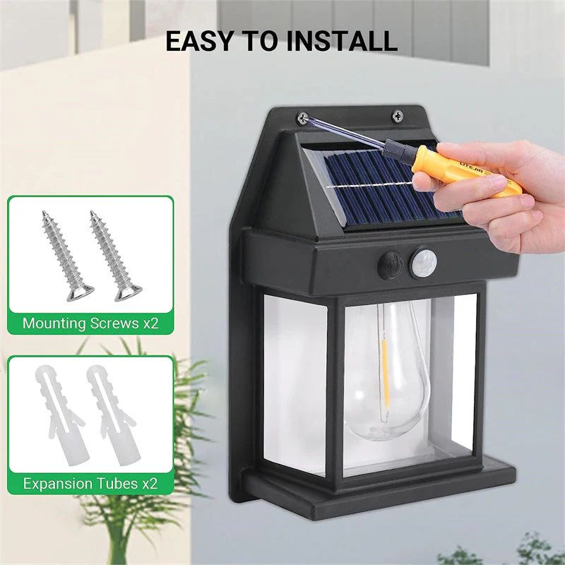 Solar sensor Filament Lamp – Vintage Outdoor Light