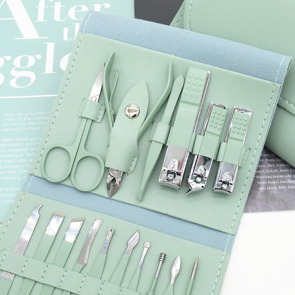 16-Piece Nail Care Kit – Manicure & Pedicure Set with Travel Case
