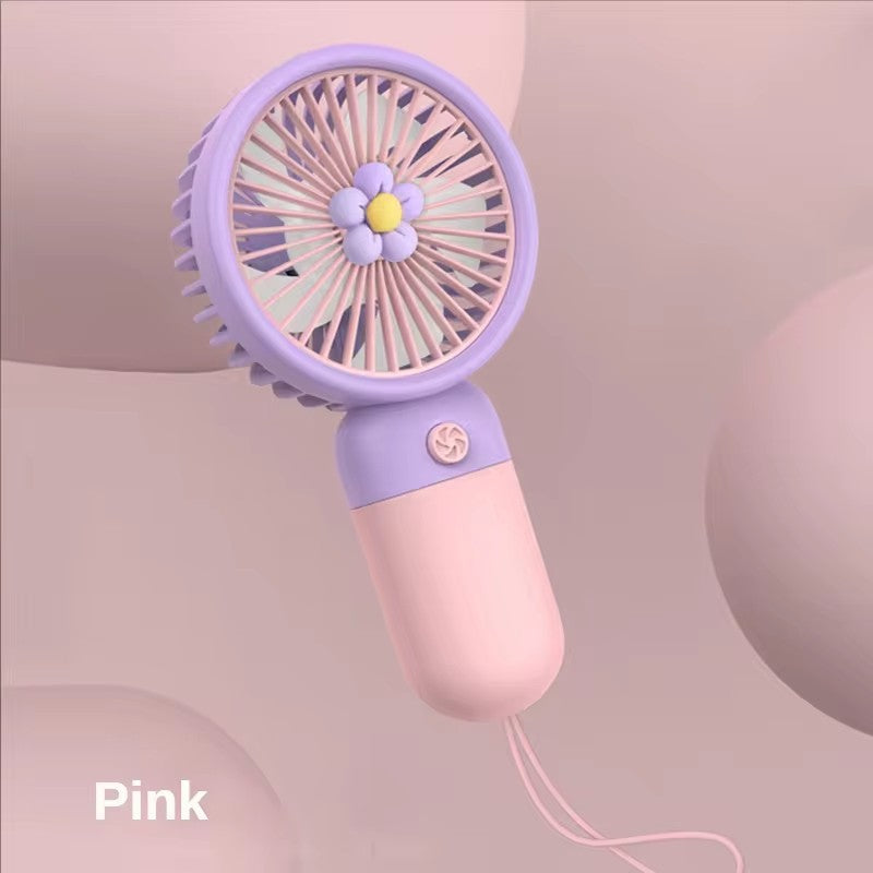 Mini Floral Handheld Fan