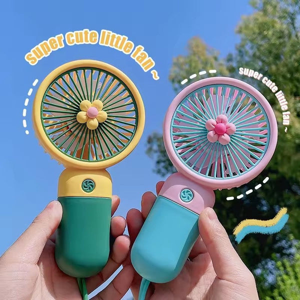 Mini Floral Handheld Fan