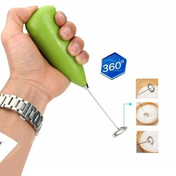 Electric Coffee & Milk Frother – Mini Handheld Egg Beater